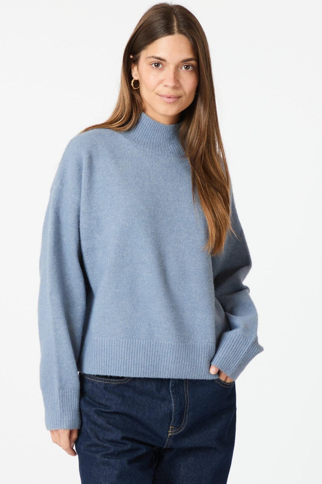 Neo Noir - Paulina Knit Blouse 159703 - 407 - Smoke Blue