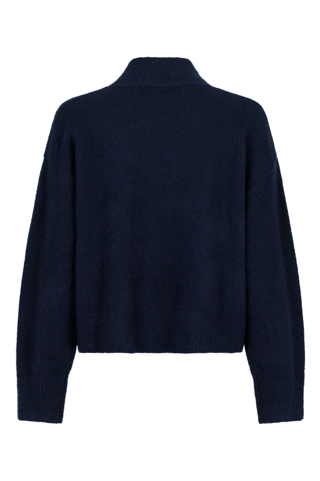 Forudbestilling - Neo Noir - Paulina Knit Blouse - Navy Strikbluser 