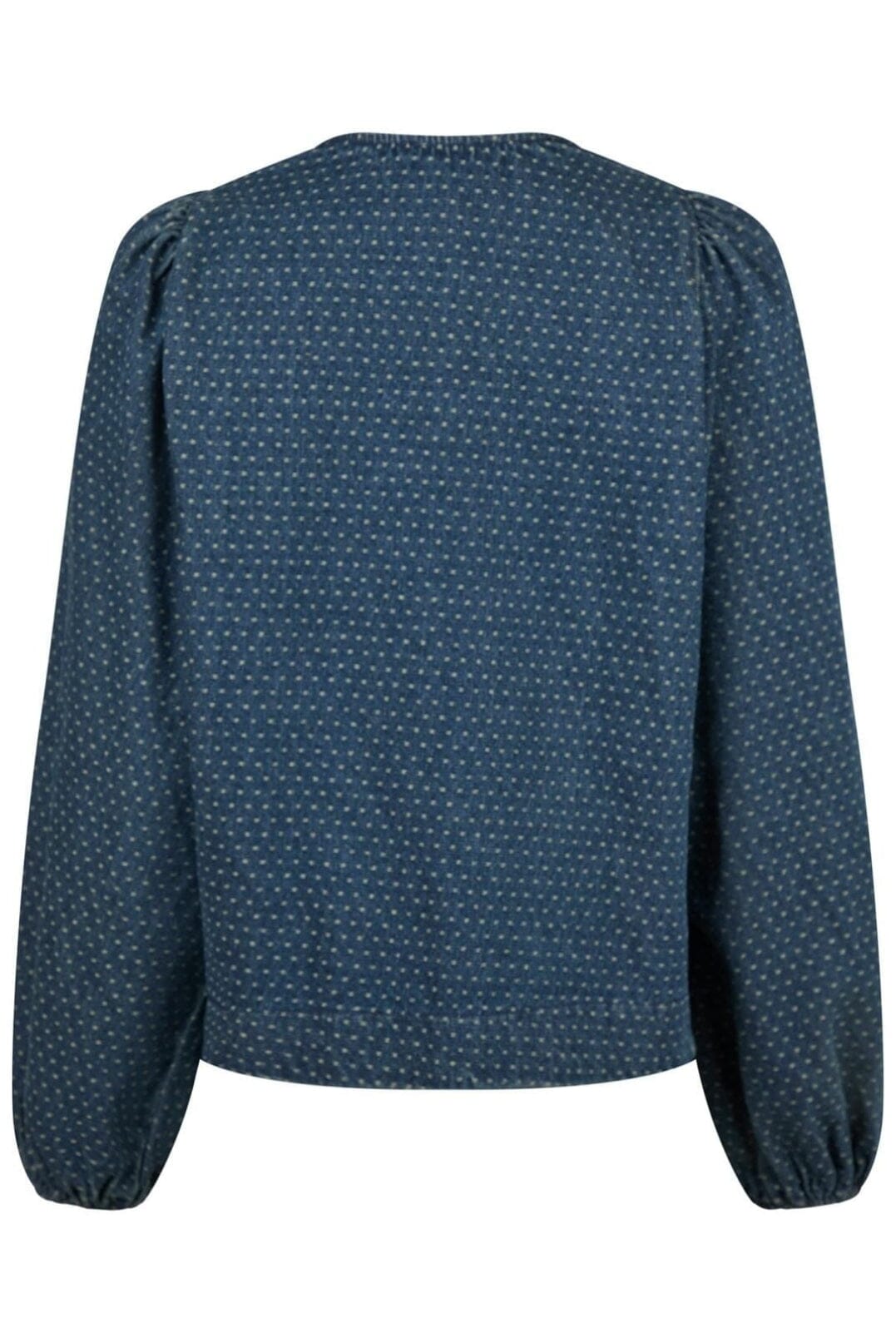 Forudbestilling - Neo Noir - Silvi Overdyed Dot Blouse - Ash Blue Skjorter 