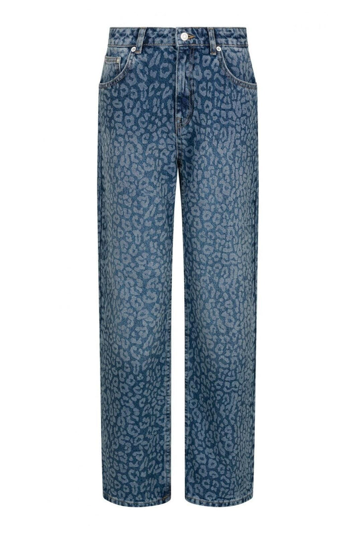 Forudbestilling - Neo Noir - Simona Fade Leo Pants - Blue Jeans 