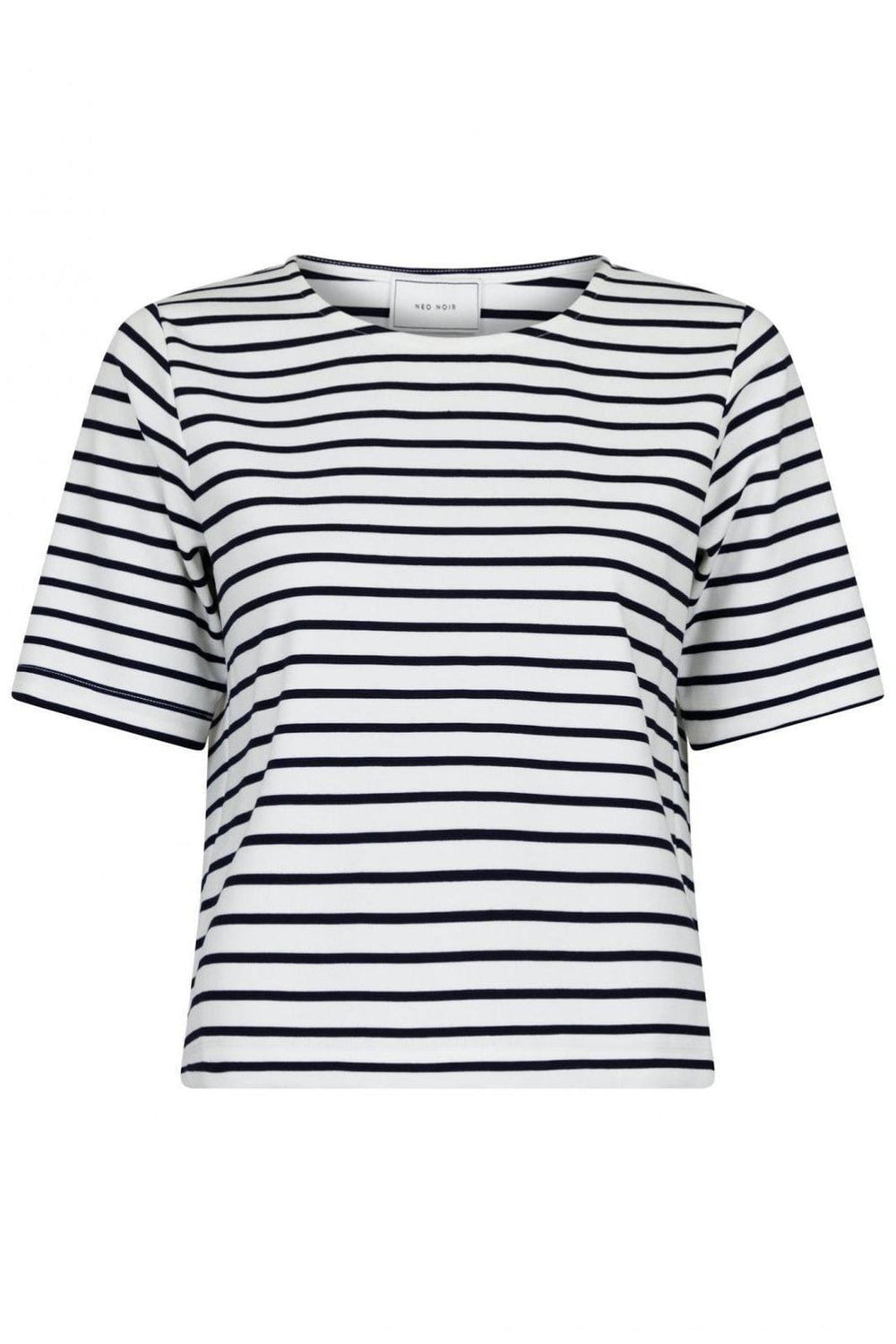 Forudbestilling - Neo Noir - Soanie Stripe Tee - Navy T-shirts 