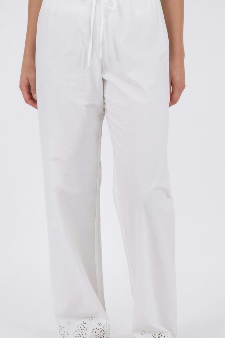 Neo Noir - William Embroidery Pants - White