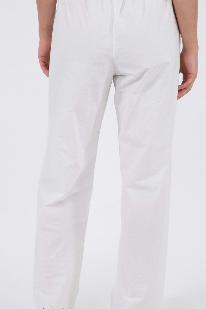 Neo Noir - William Embroidery Pants - White