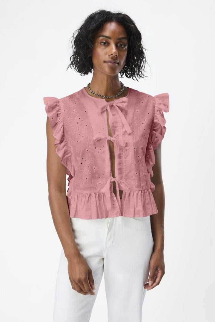 Forudbestilling - Object - Objcilie S/L Top - 4805862 Rose Elegance