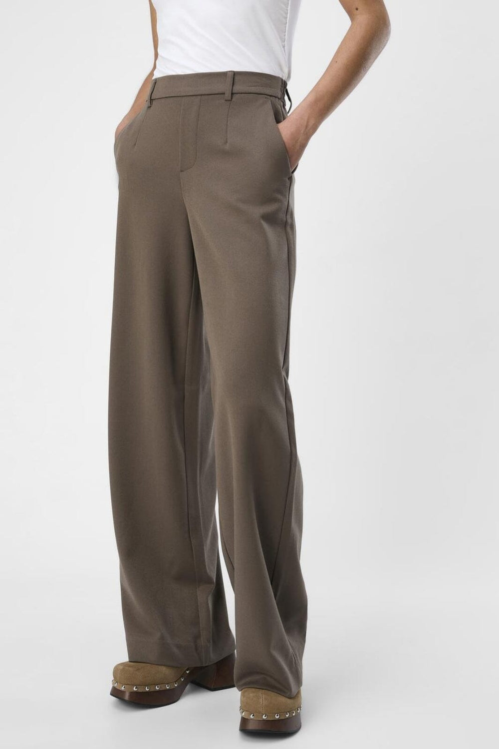 Forudbestilling - Object - Objlisa Wide Pant - 4535488 Morel