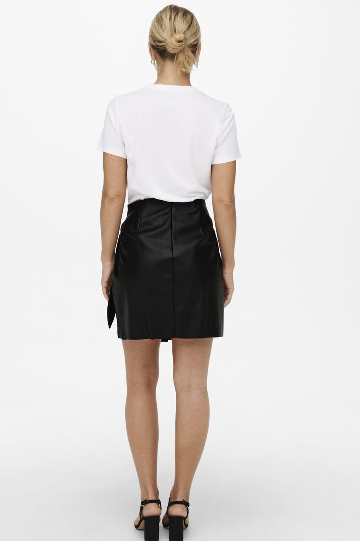 Only - Onlolivia Faux Leather Skirt 15237194 - 3713033 - Black