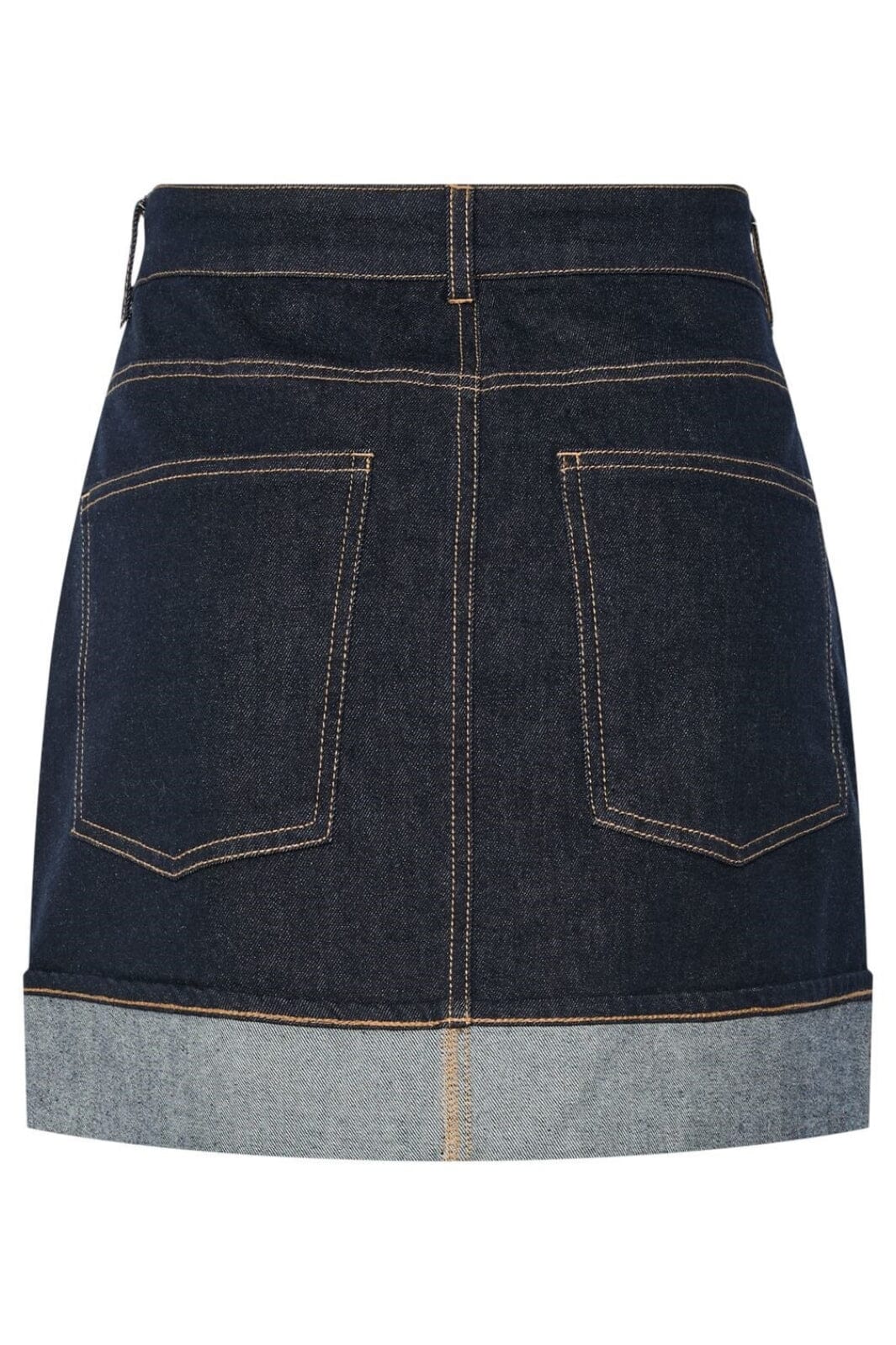 Forudbestilling - Pieces - Pcfranna Short Denim Skirt Fsy - 4863085 Dark Blue Denim