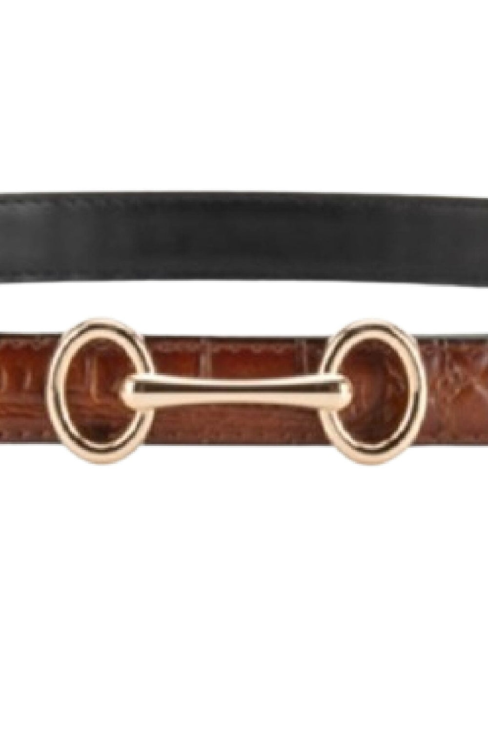 Plissé Copenhagen - Grace Croco Belt 70-820-631 - Cognac