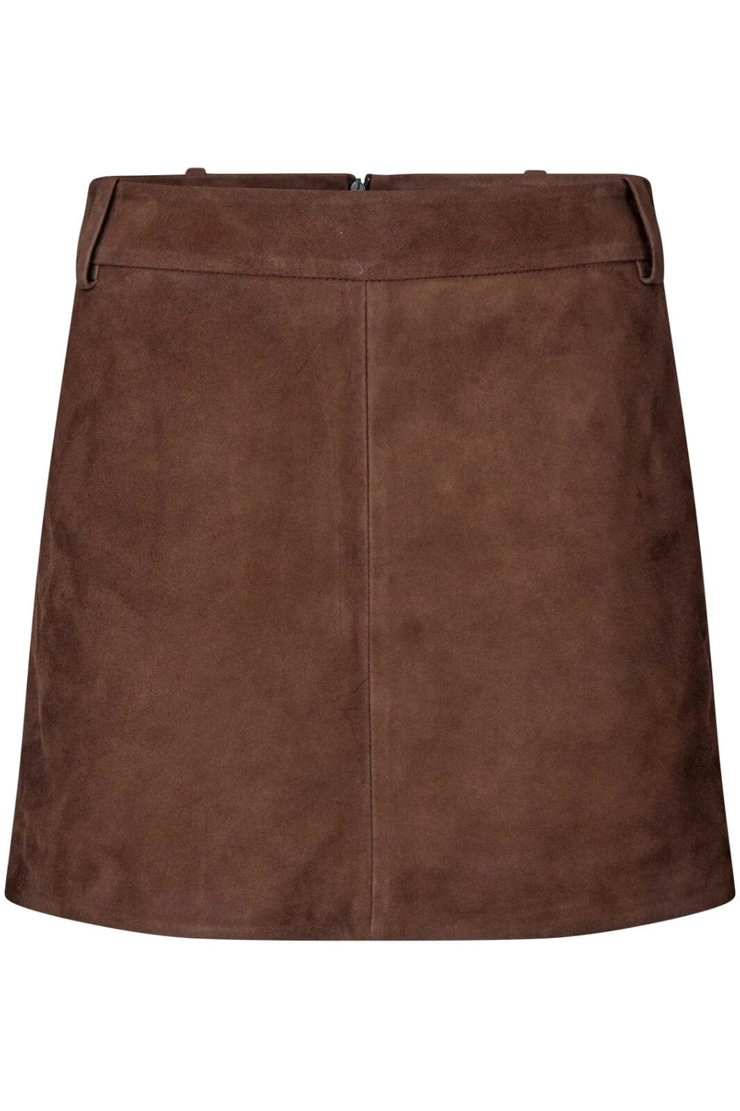 Second Female - Noormie Suede Mini Skirt 60345 - Chocolate Brown