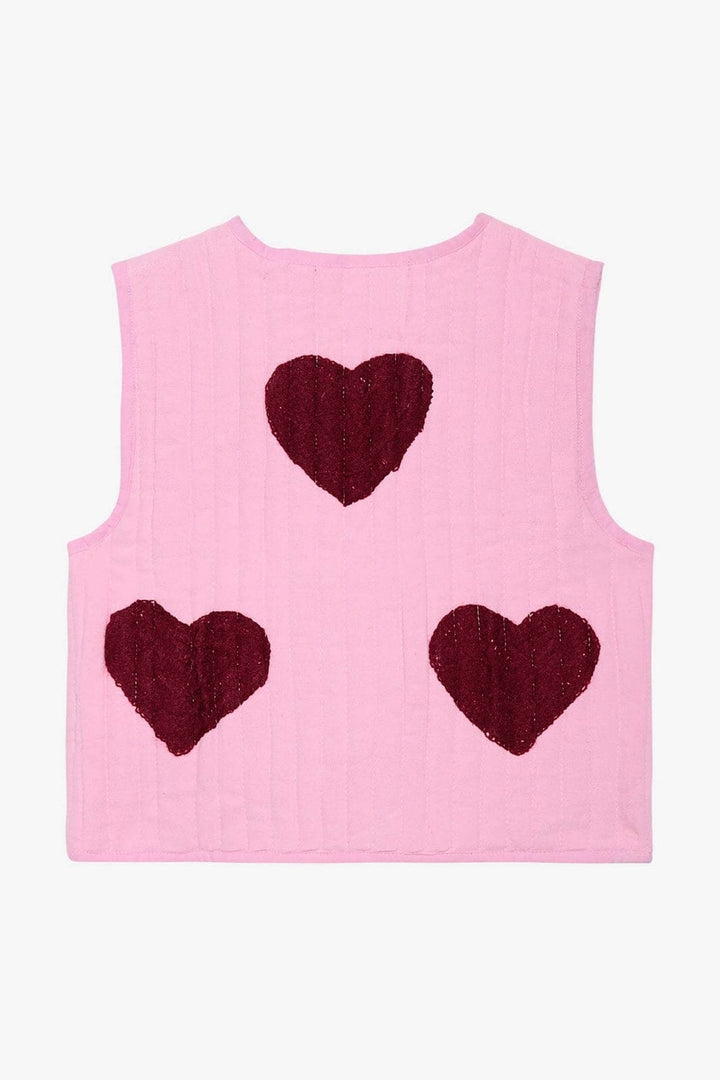 Sissel Edelbo - Honey MINI Vest SE 1500 - Burgundy Hearts