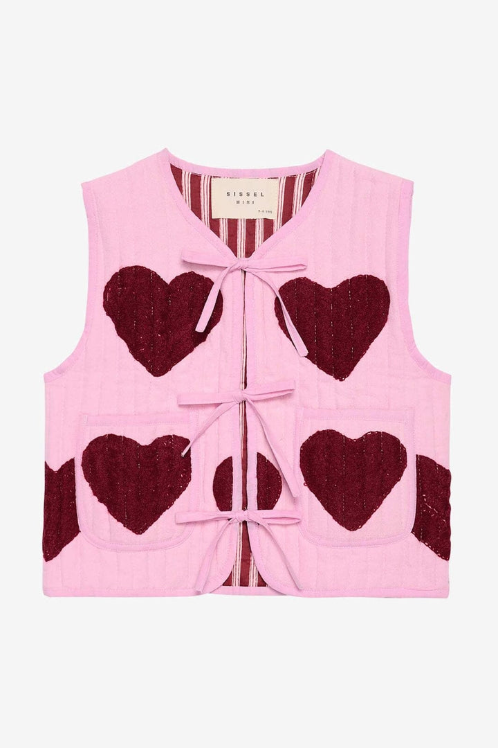 Sissel Edelbo - Honey MINI Vest SE 1500 - Burgundy Hearts