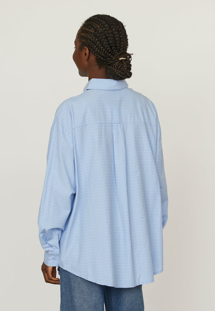 Forudbestilling - Sisters Point - Gilma-Sh2 - 402 Light Blue Check Skjorter 