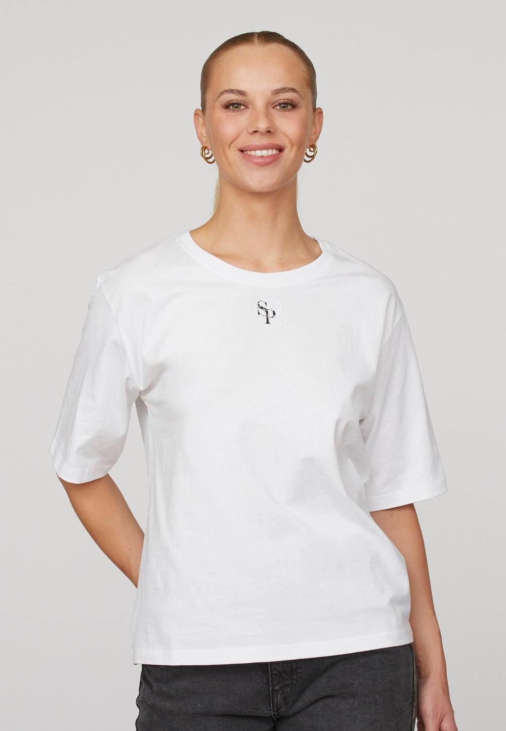 Forudbestilling - Sisters Point - Heda-Loose.Ss4 - 100 White T-shirts 