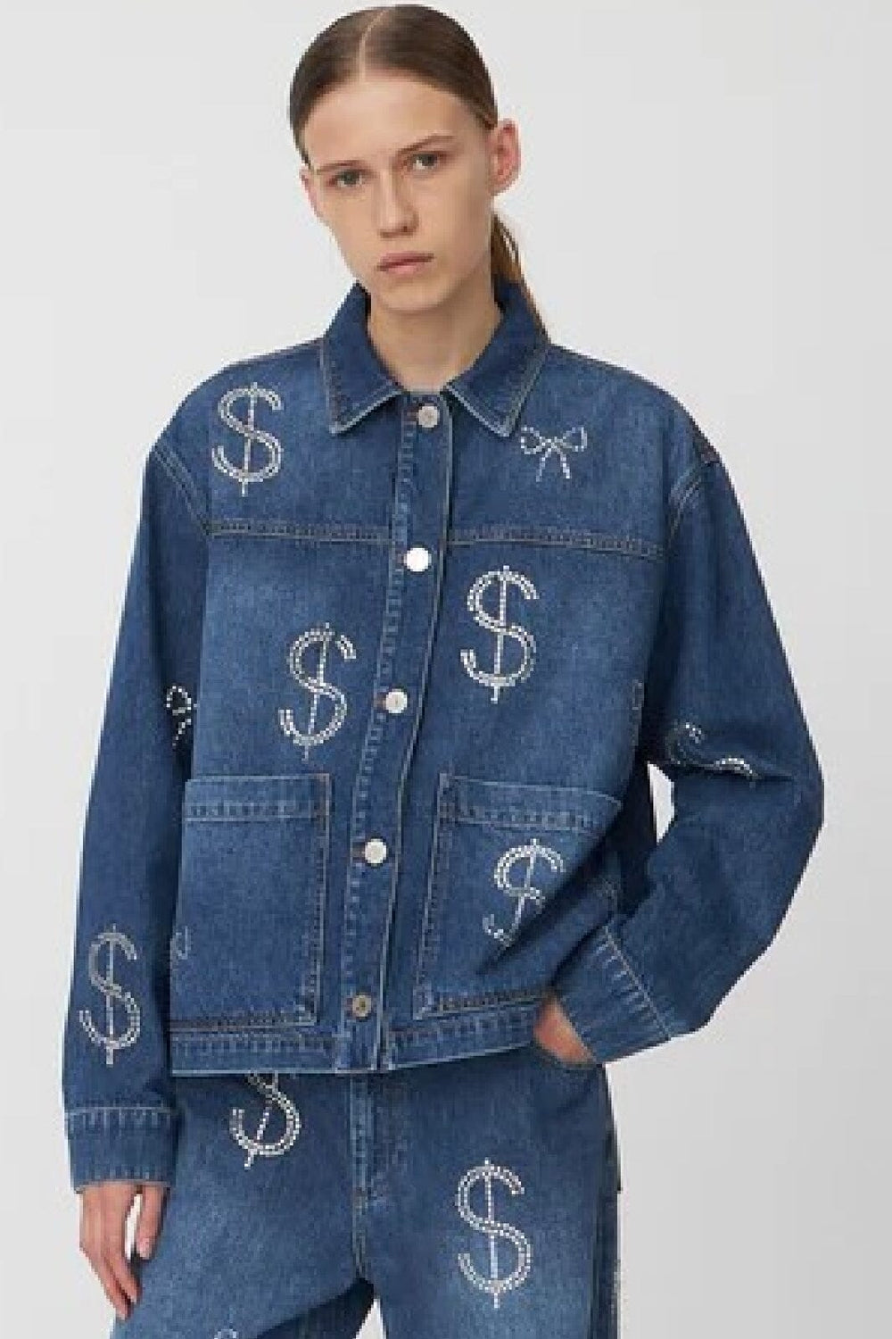 Stella Nova - Million Dollar Baby Shirtrw44-2020 - 415 Washed Denim Blue