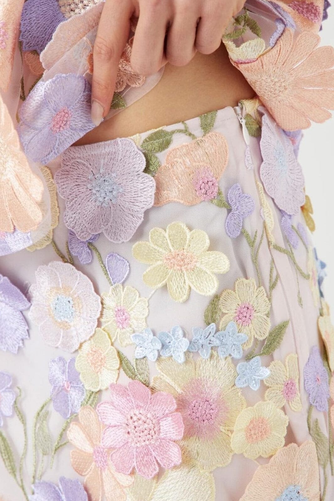 Forudbestilling - Y.A.S - Yasflowering Skirt - 4886954 Lavendula Pastel Flowers