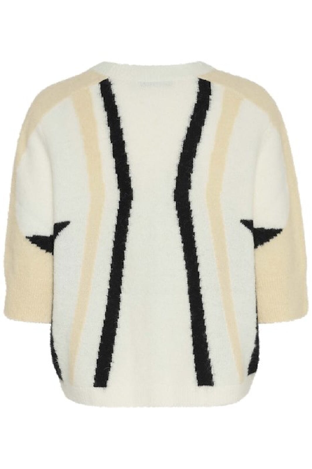 Gestuz - Gzalpha Cardigan - 107486 Ivory/Butter Yellow/Black