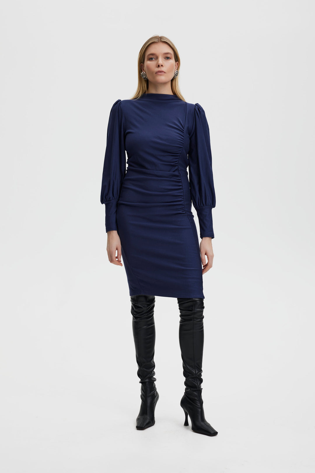 Gestuz - Rifagz Puff Dress 10904985 - 194024 Dress Blues Kjoler 