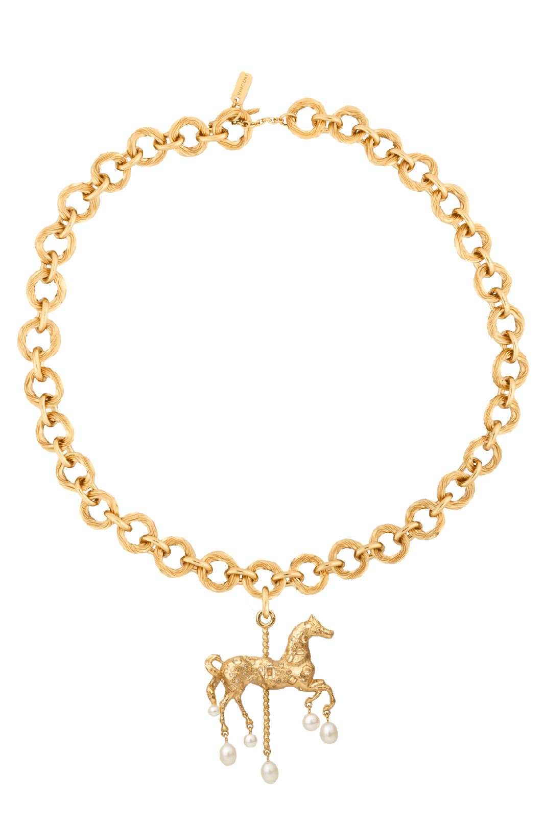 House Of Vincent - Clotho Carnival Equine Necklace - Gilded