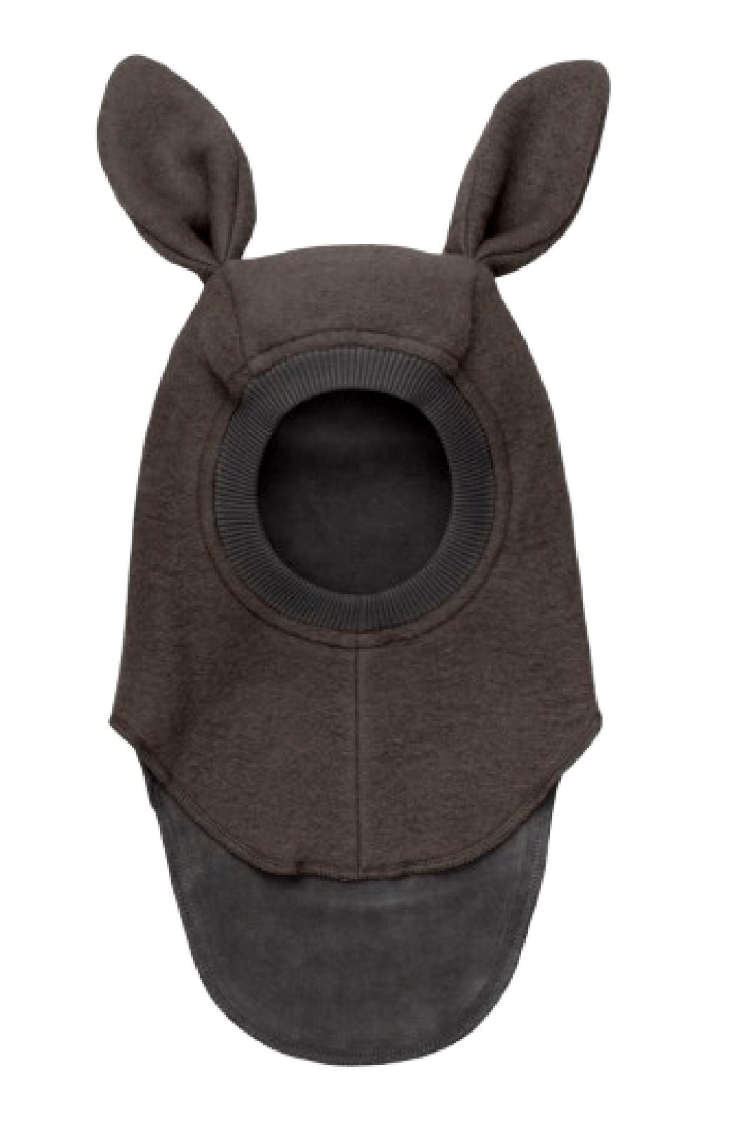 Huttelihut - Balaclava Ears Wool 460194 - 2503 Dark Brown Melange Elefanthuer 