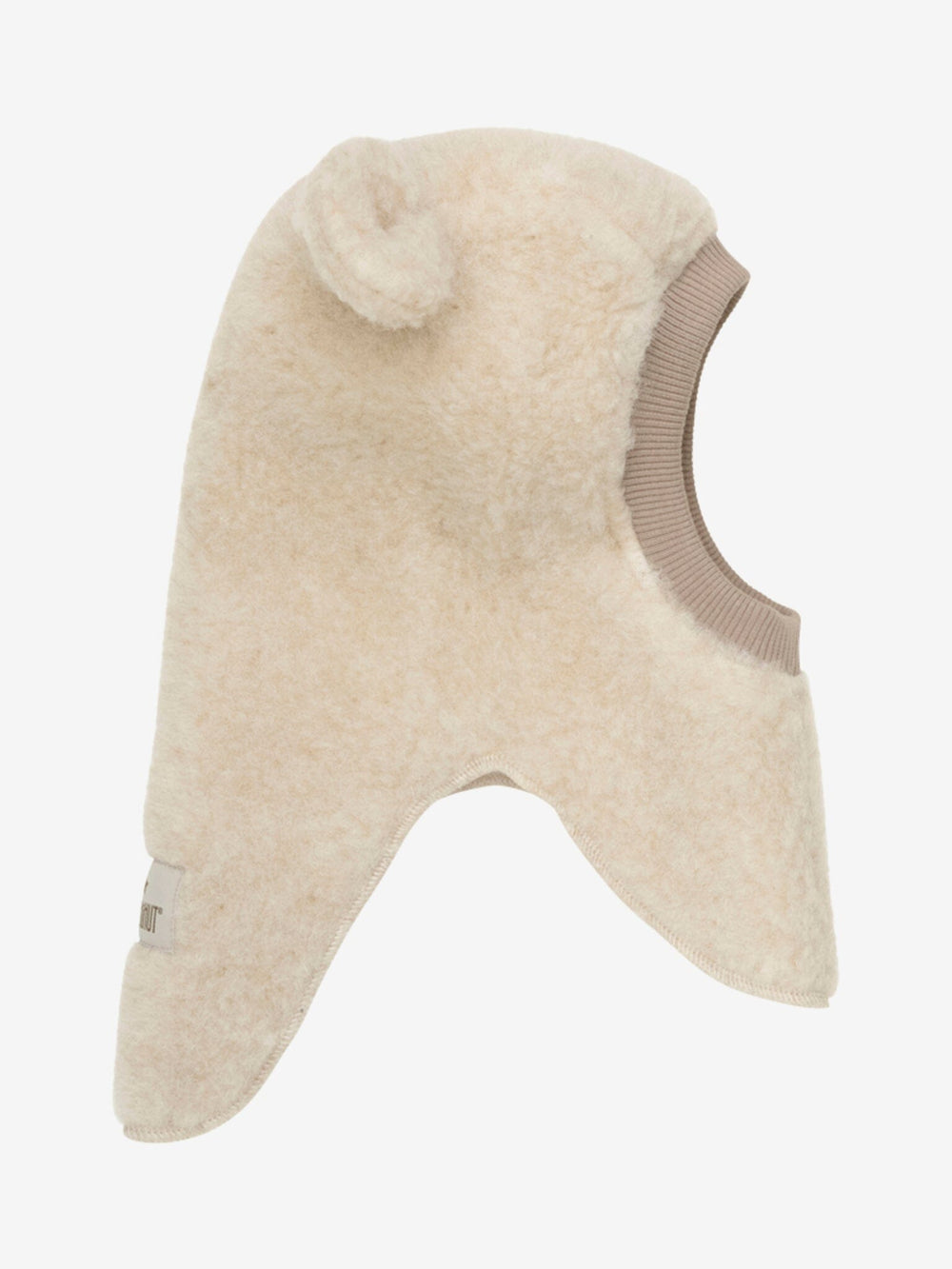 Huttelihut - Balaclava Ears Wool Teddy - Cement Elefanthuer 