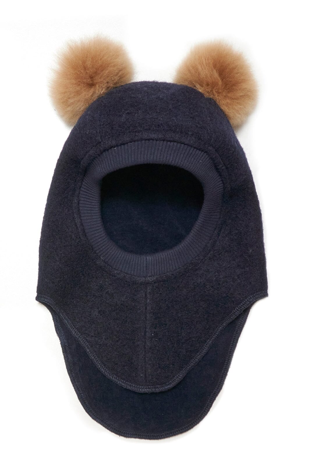 Huttelihut - Balaclava W. Alpaca Pompoms - Dark Navy Elefanthuer 