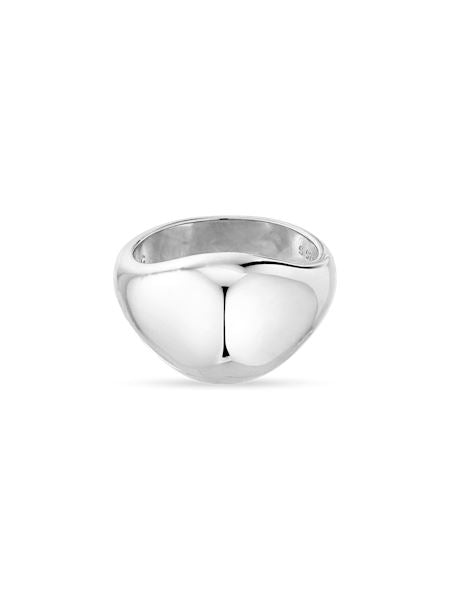 Jane Kønig - Atomic Dome Signet Ring - Forsølvet Ringe 