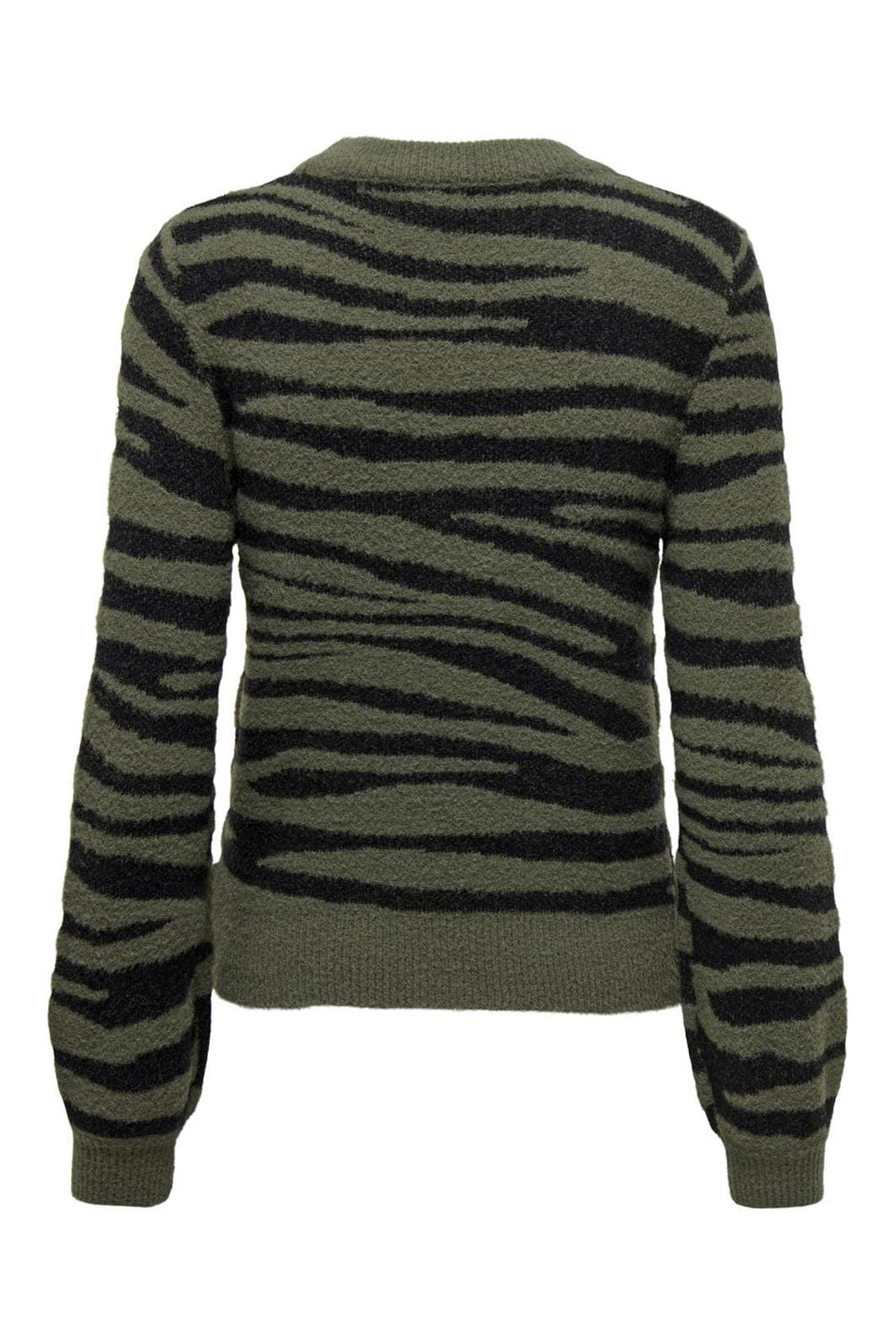 Jdy - Jdylorraine Animal L/S Pullover Knt - 4285265 Kalamata Black Zebra Stripes