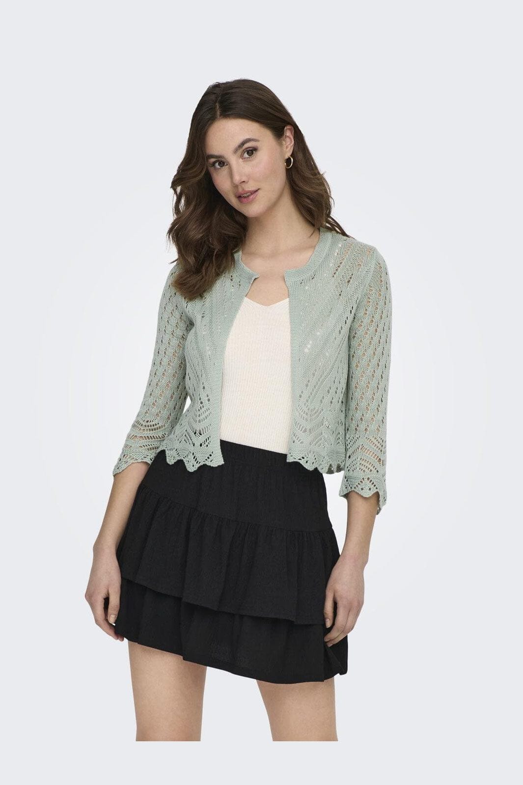 JDY - Jdysun 3/4 Cropped Cardigan Knt - 3718391 Jadeite