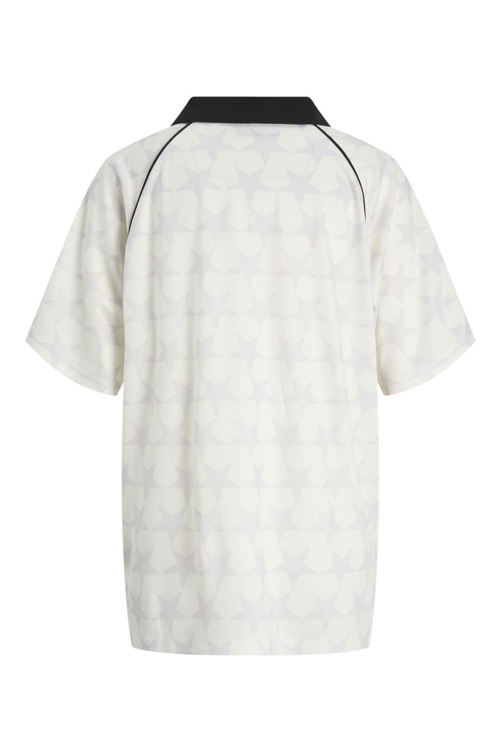 Jjxx - Jxaddison Ss Mesh Polo - 4852951 Bright White Stars