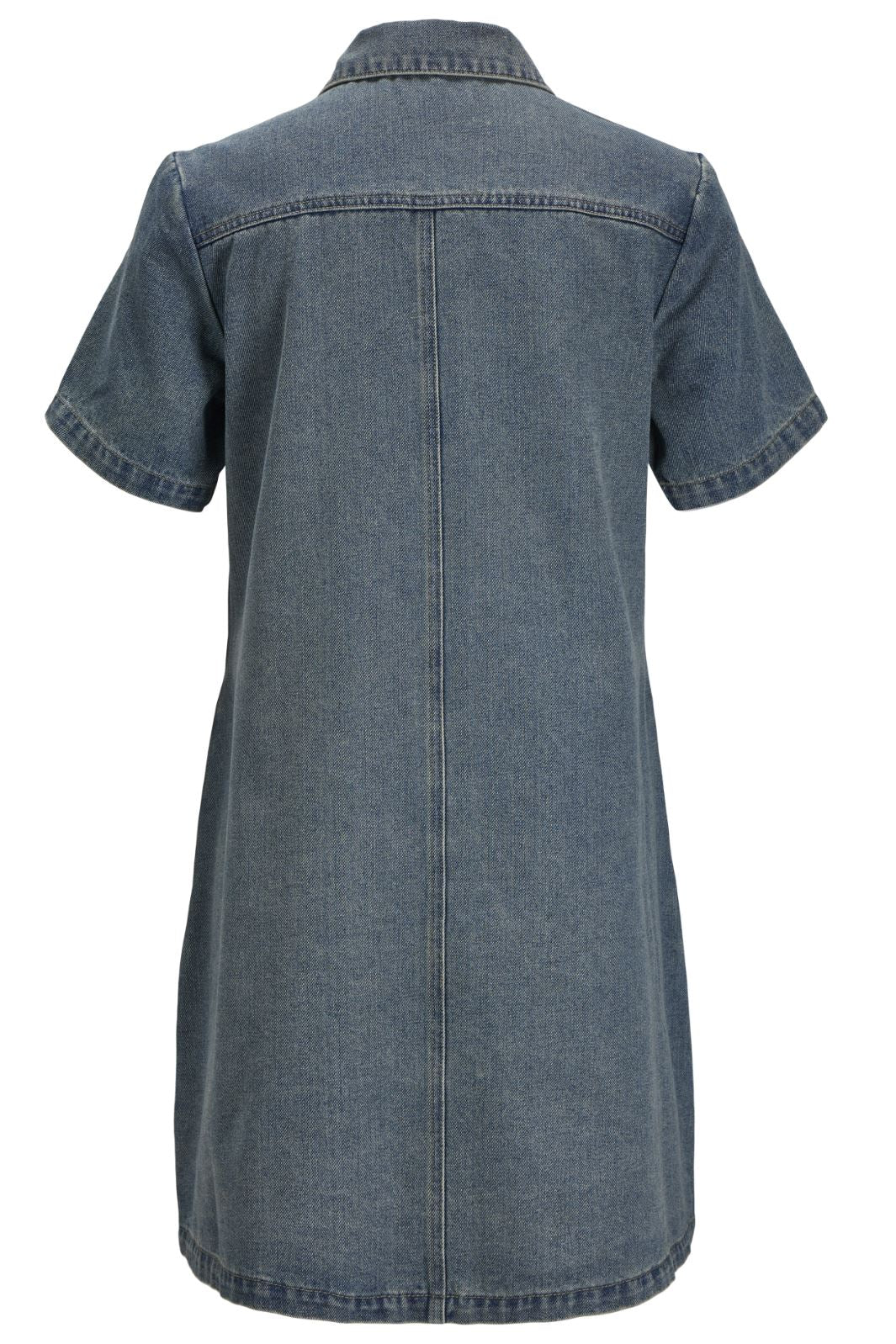 Jjxx - Jxamara Ss Denim Dress Sn - 4702064 Light Blue Denim Kjoler 