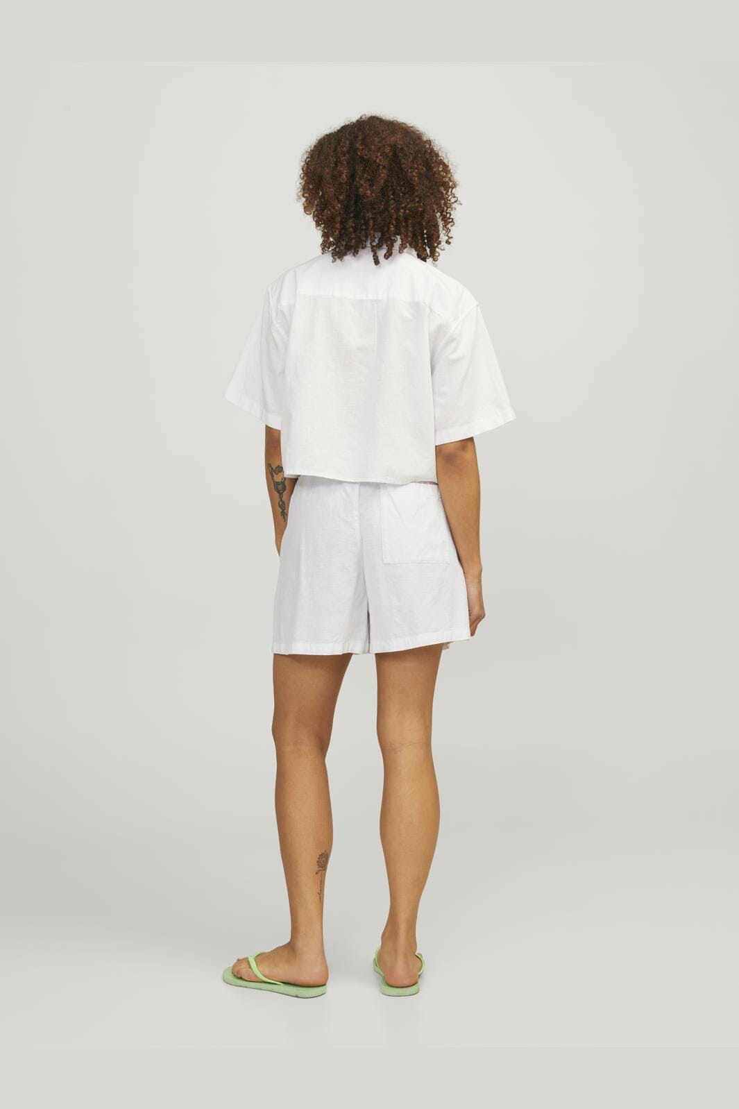 Jjxx - Jxamy Linen Blend Shorts Sn - 4388840 White