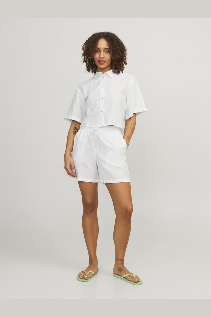 Jjxx - Jxamy Linen Blend Shorts Sn - 4388840 White