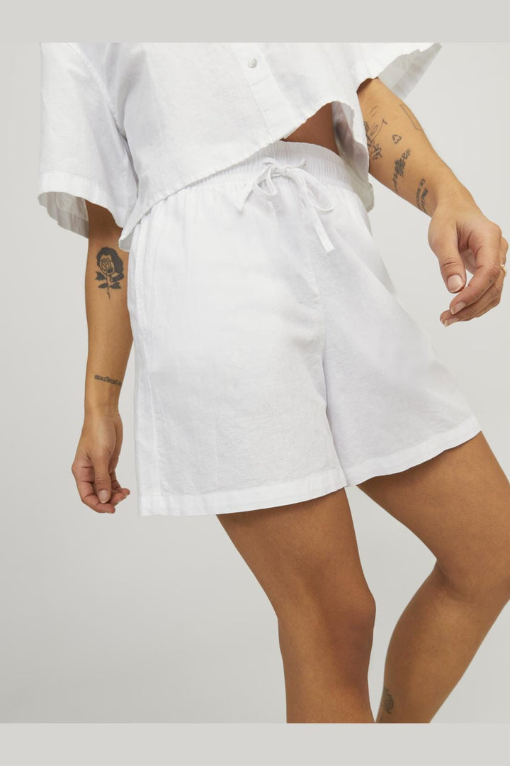 Jjxx - Jxamy Linen Blend Shorts Sn - 4388840 White