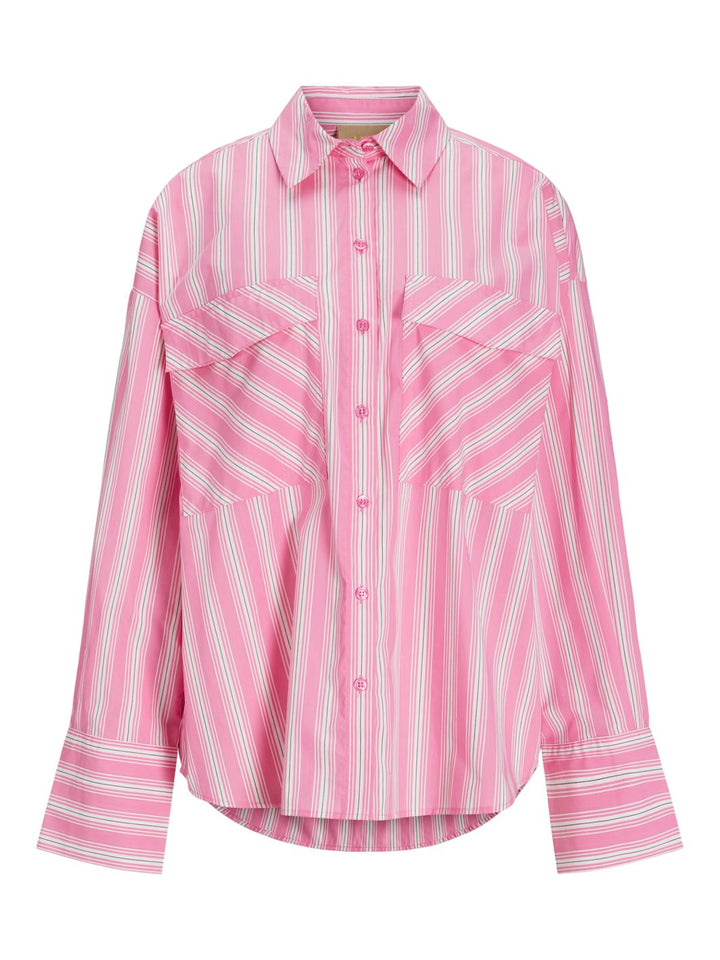 Jjxx - Jxava Poplin Ls O-Size Pock Shirt Ln - 4652391 Morning Glory Striped