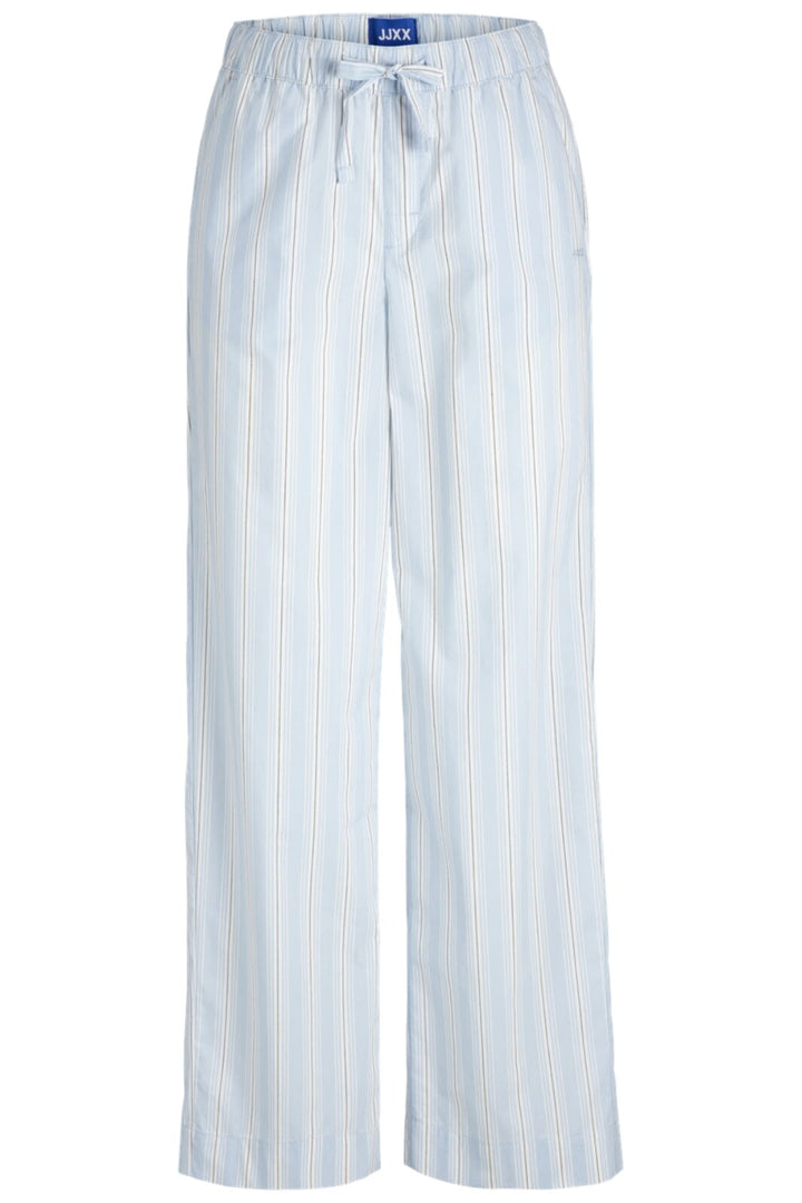 Jjxx - Jxava Poplin Pant Ln - 4651991 Cashmere Blue Striped Bukser 