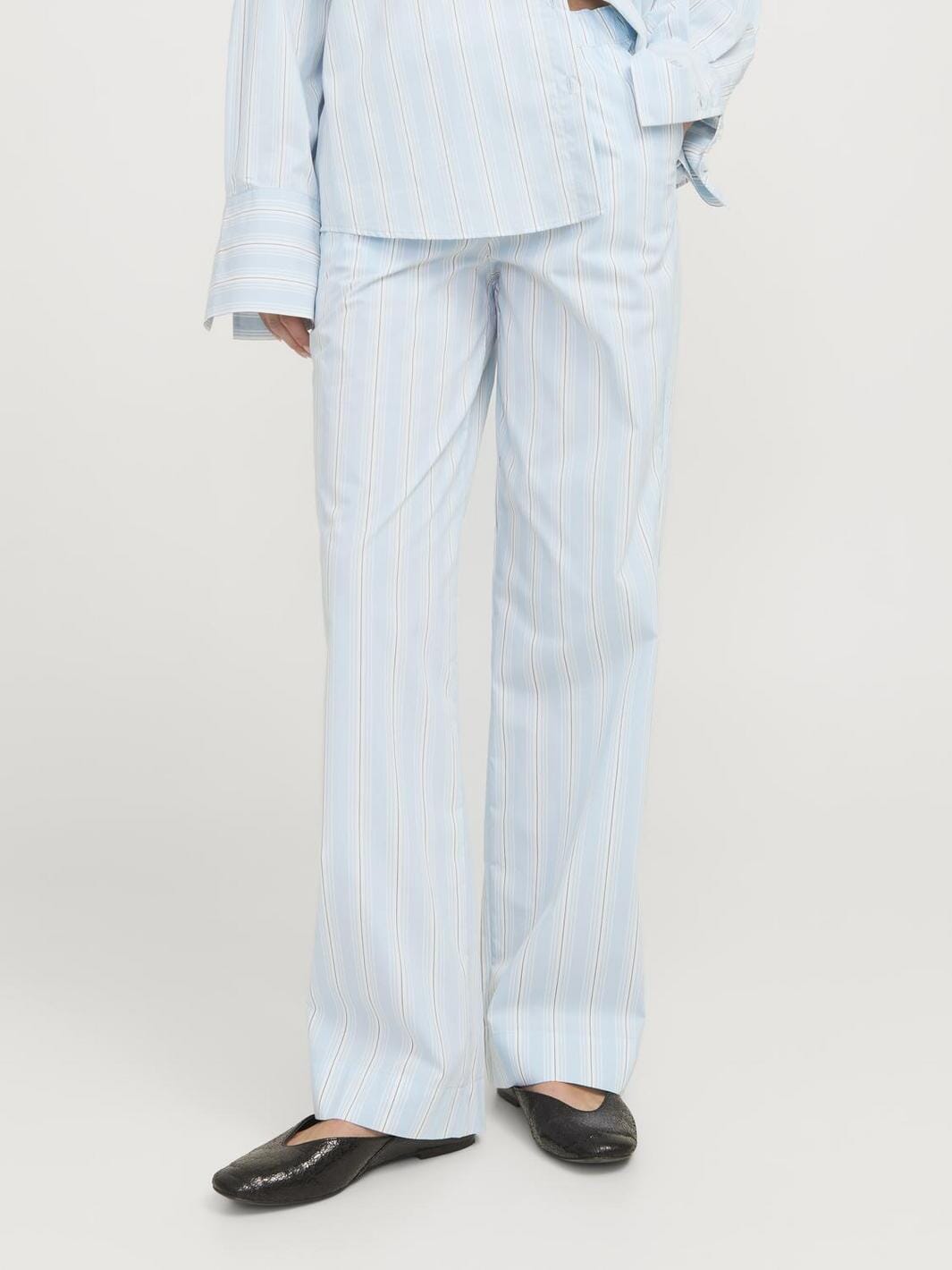 Jjxx - Jxava Poplin Pant Ln - 4651991 Cashmere Blue Striped