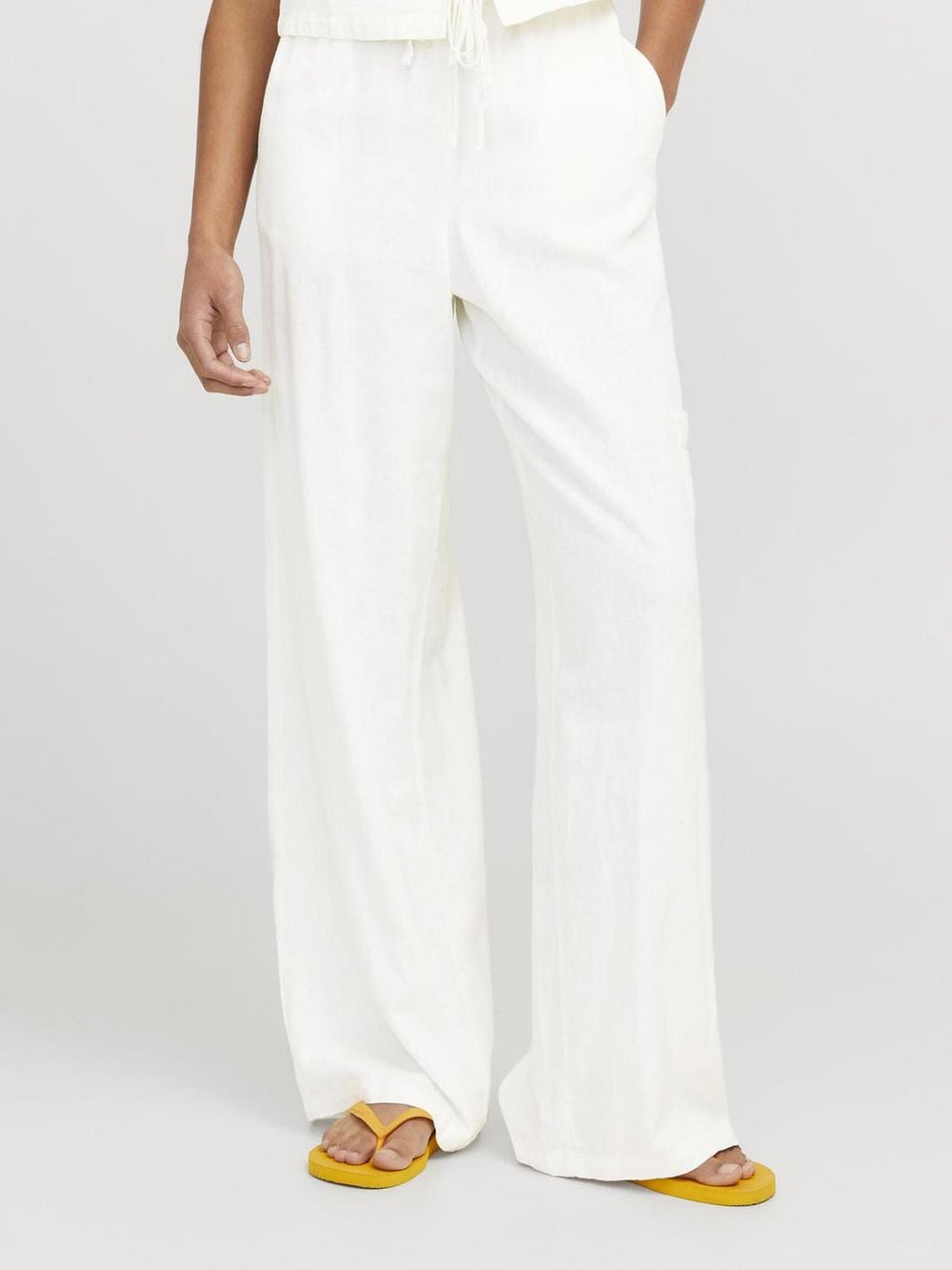 Jjxx - Jxbreeze Flora Summer Pants Sn - 4653036 Blanc De Blanc