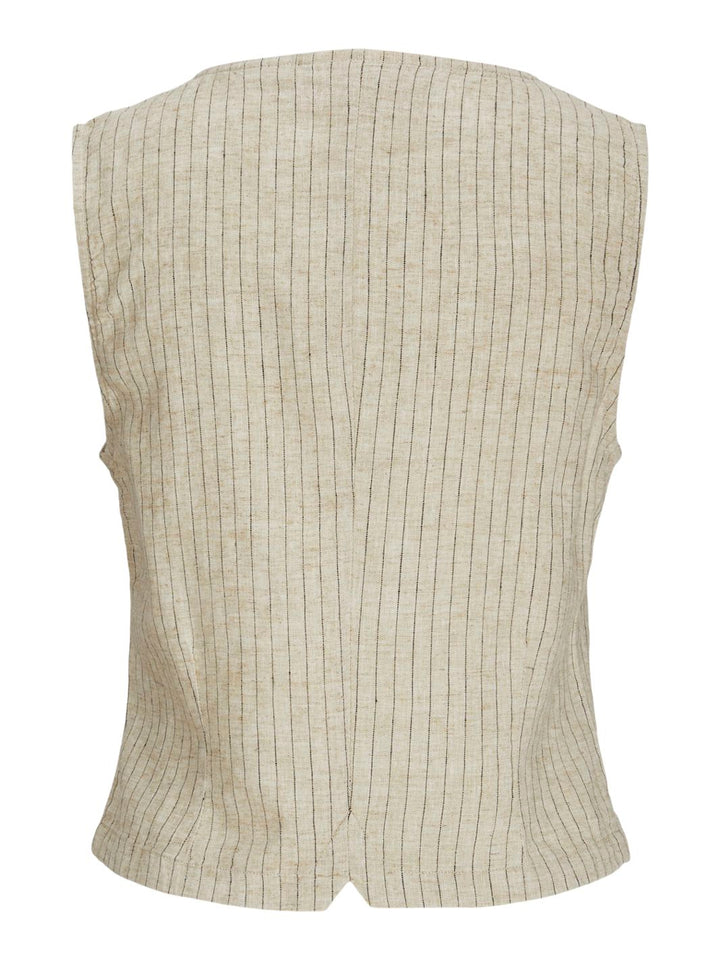 Jjxx - Jxbreeze Summer Sl Vest - 4652947 Feather Gray Pinstriped