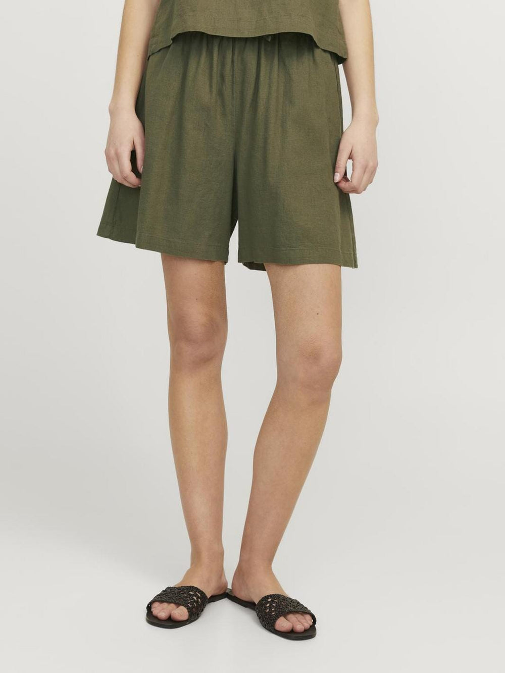 Jjxx - Jxbreeze Summer Tie Shorts Sn - 4653017 Dusty Olive