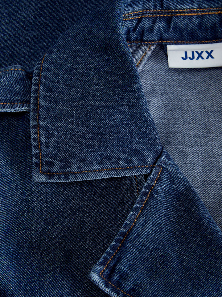 Jjxx - Jxcarlie Short Ls Denim Trenchcoa Sn - 4648321 Medium Blue Denim Jakker 