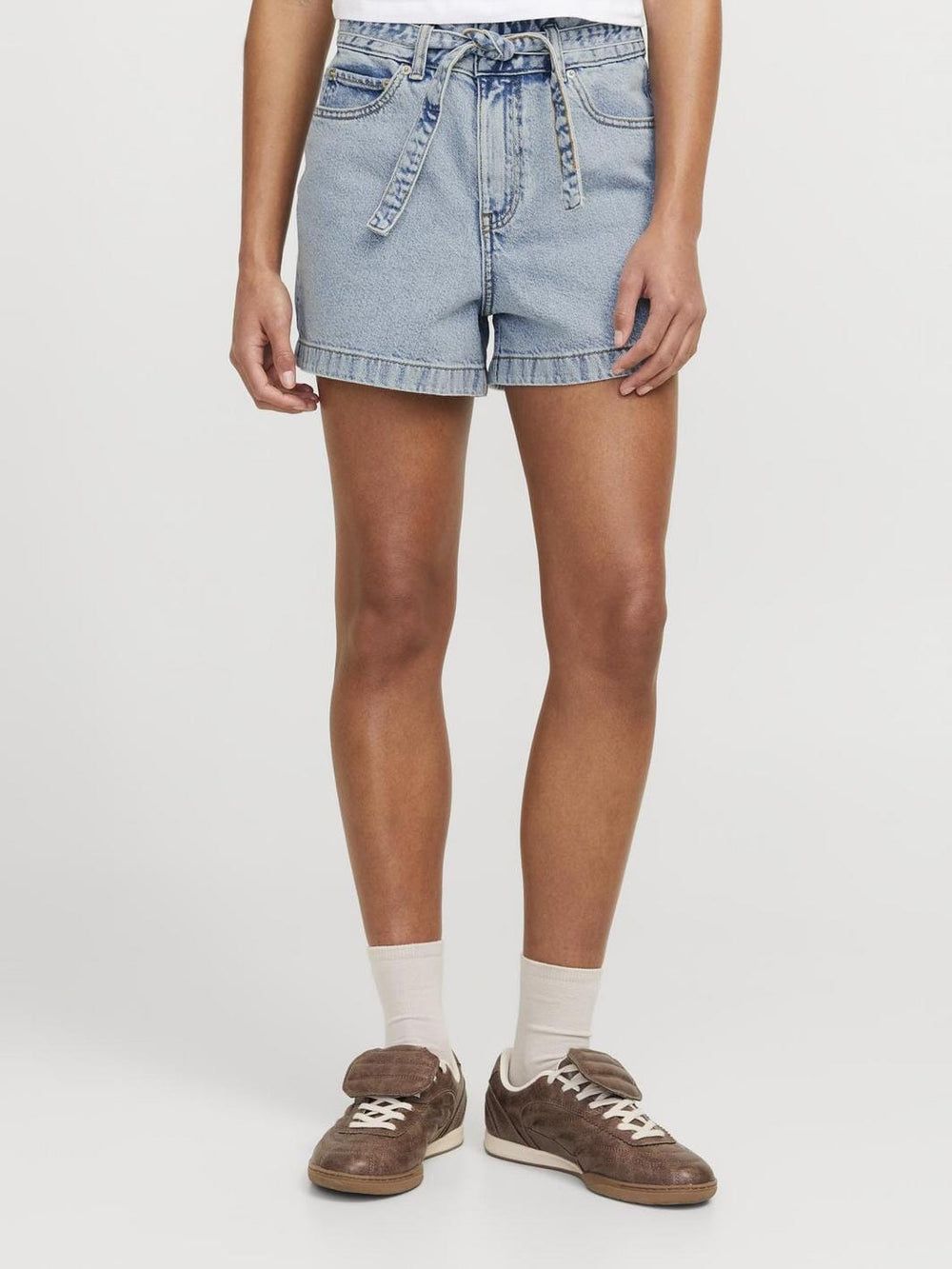 Jjxx - Jxcelen Paperbag Denim Shorts - 4653832 Light Blue Denim