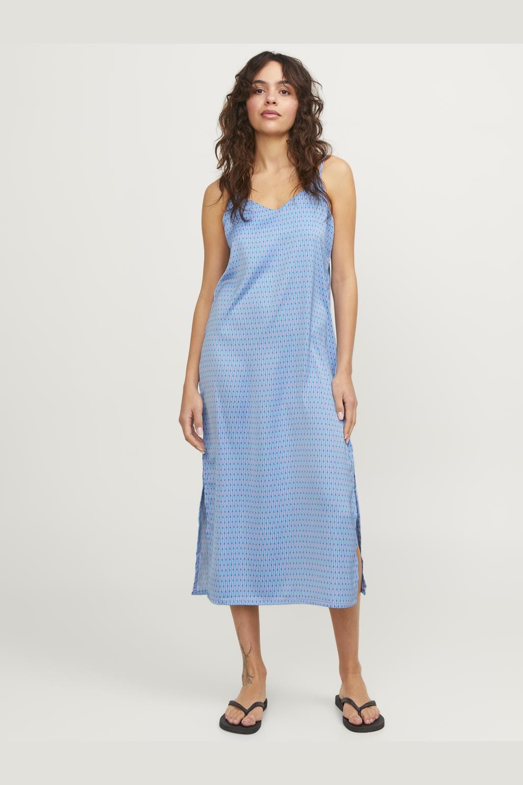 Jjxx - Jxcleo Satin Dress - 4388348 Silver Lake Blue Aop