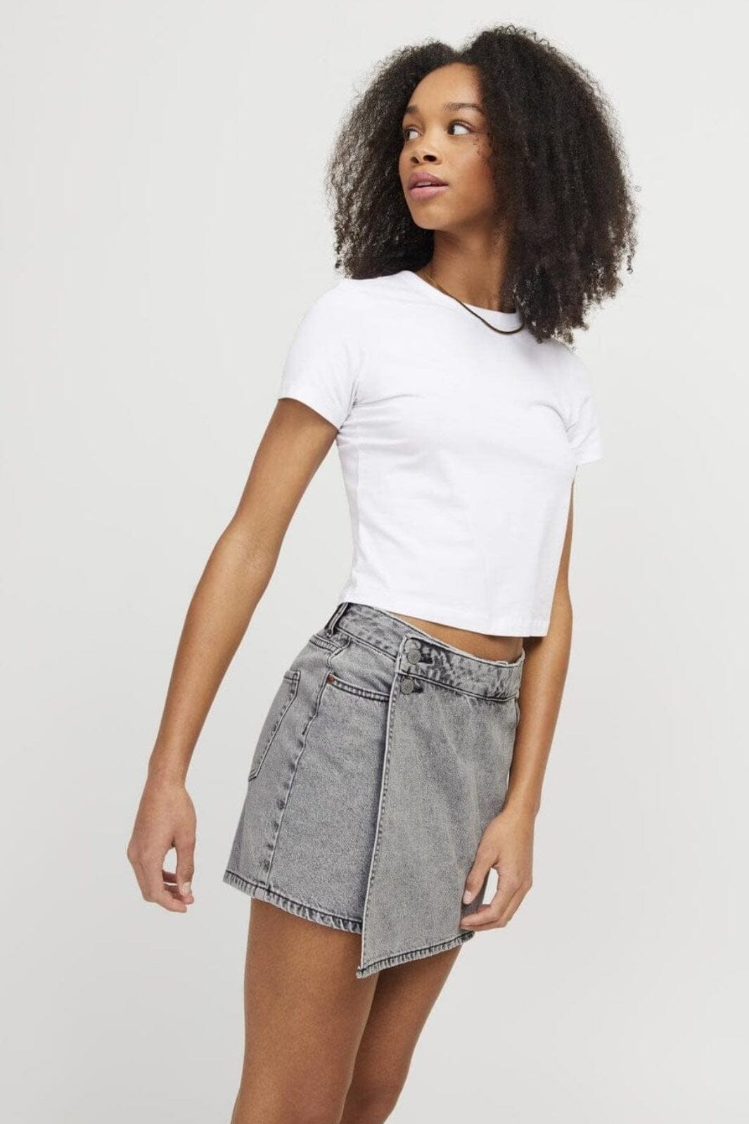 Jjxx - Jxgreta Denim Skort Sn - 4693547 Light Grey Denim