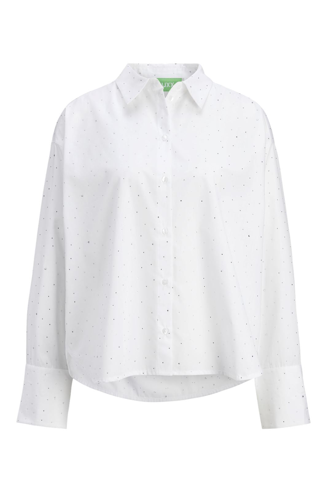 Jjxx - Jxlisa Ls Shine Shirt 12265294 - 4607793 - White Silver Rinestone