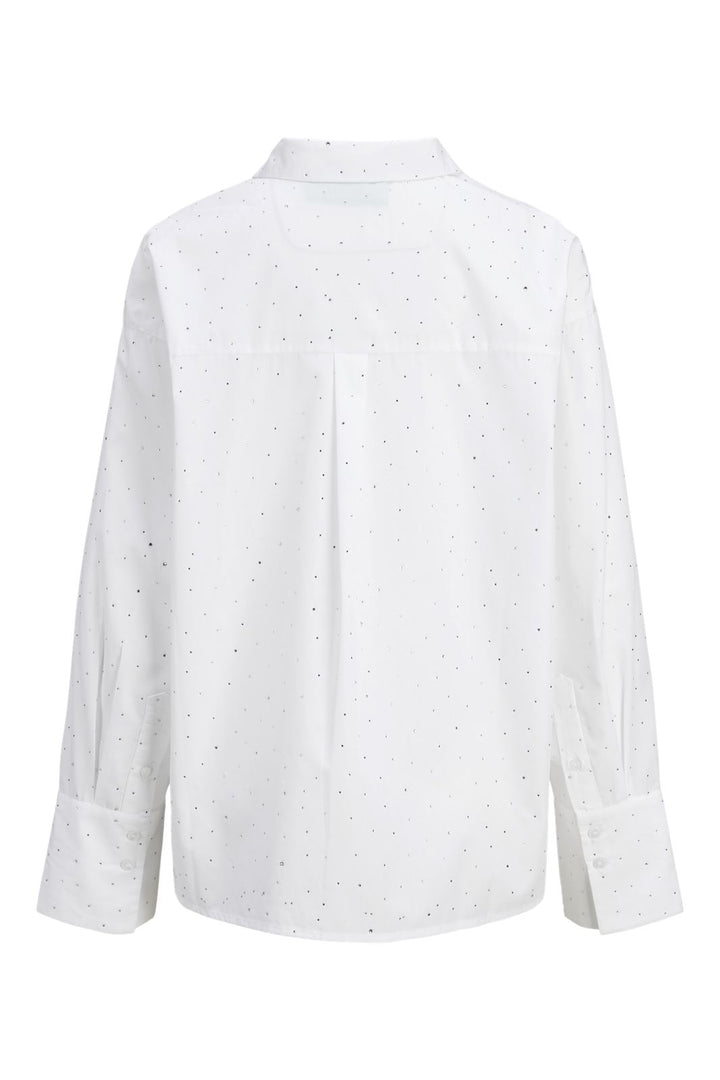 Jjxx - Jxlisa Ls Shine Shirt 12265294 - 4607793 - White Silver Rinestone