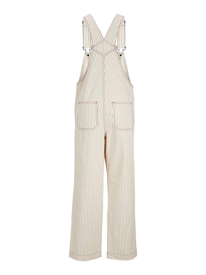 Jjxx - Jxmaddy Overall - 4646855 Blanc De Blanc Black Pinstripe