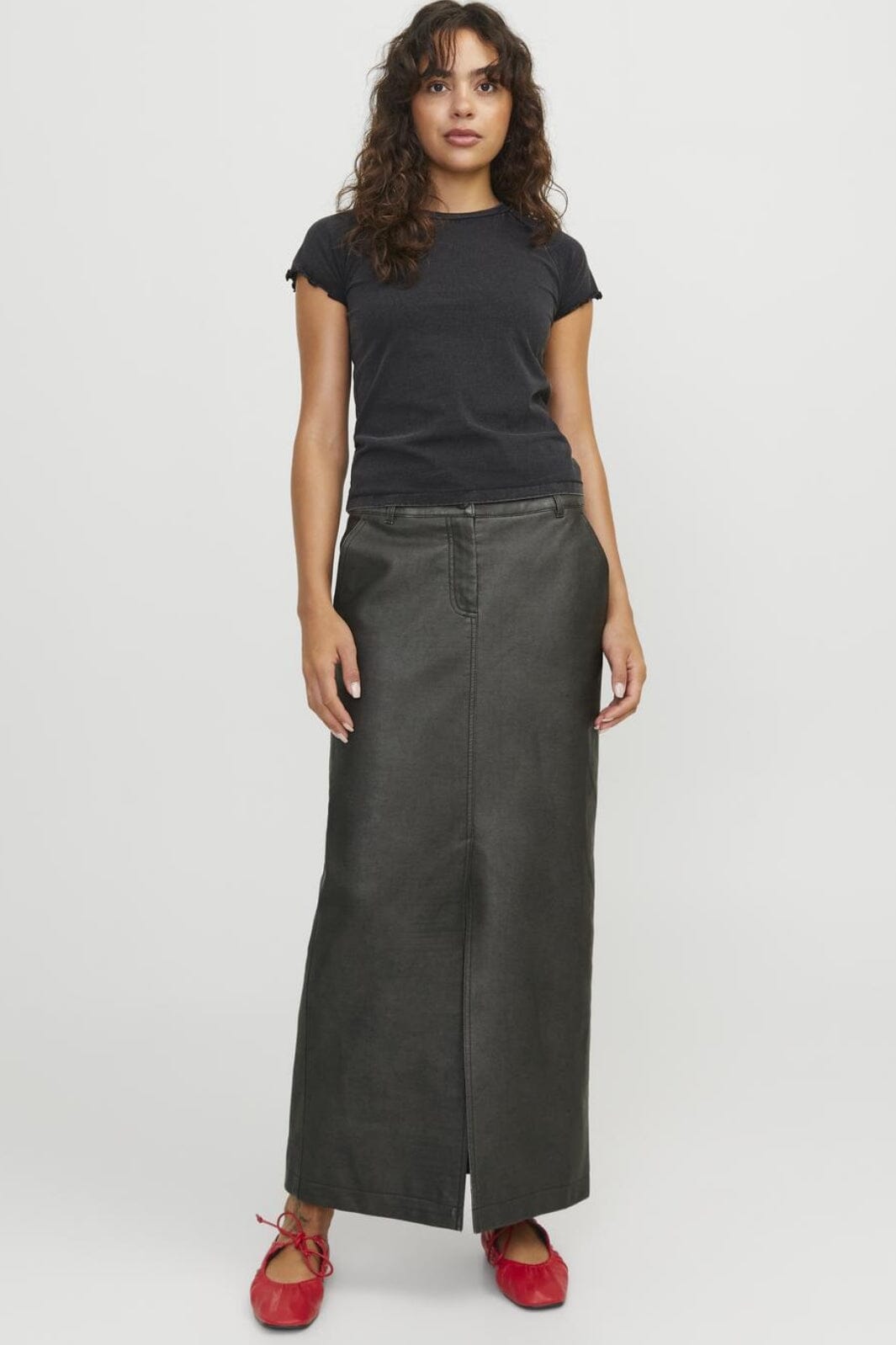 Jjxx - Jxmaddy Reg Long Skirt 12262132 - 4562195 - Black Rub Off