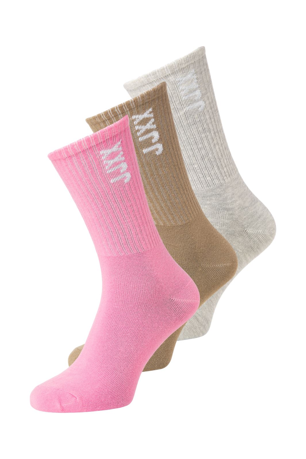 Jjxx - Jxmoreno Socks Acc 3-Pack - 4558443 Moonlite Mauve W. Kelp / Lgm