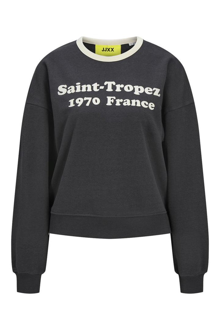 Jjxx - Jxperle Rlx Ls Crew Sweat Swt - 4706318 Phantom Saint-Tropez