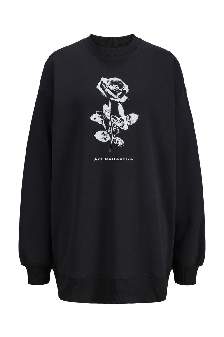 Jjxx - Jxsandra Loose Ls Long Crew Sweat Cphfw - 4885008 Black Rose